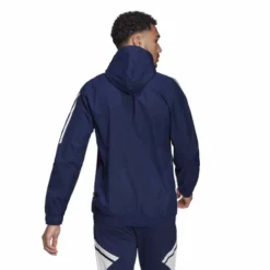 Adidas Condivo 22 All Weather Jacket -JOM Clothing Shop HA6266 APP on model back white