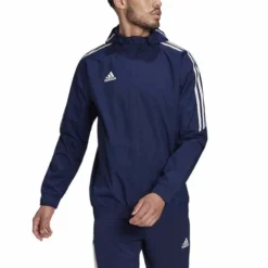 Adidas Condivo 22 All Weather Jacket -JOM Clothing Shop HA6266 APP on model front white
