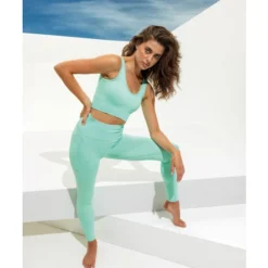 TriDri Womens Ribbed Seamless 3D Fit Multi-Sport Leggings